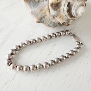 Sterling Silver Bead Bracelet